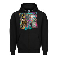 Black summer vibes Zipper Hoodie - SublimationCraftShop