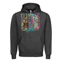 Charcoal Heather summer vibes Zipper Hoodie - SublimationCraftShop