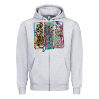 Heather Grey summer vibes Zipper Hoodie - SublimationCraftShop