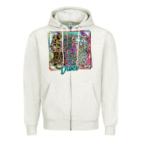Oatmeal Heather summer vibes Zipper Hoodie - SublimationCraftShop