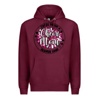 Burgundy cheer mom Premium Hoodie - MaliasSmallBusiness