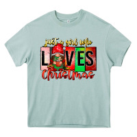 Just A Girl Who Loves Christmas Heavy Core Tee | Teevron