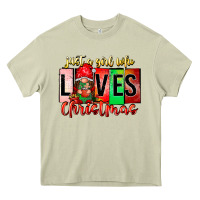 Mossy just a girl who loves christmas Heavy Core Tee - CowhideDigitalArt