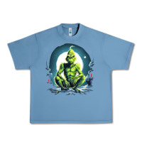 Pebble Blue Grinch Urban Heavy Tee - Unal Design