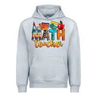 Heather Grey math teacher Urban Hoodie - NancyCooperArtShop