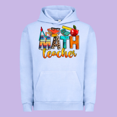 Math Teacher Urban Hoodie Designed By Nancycooperartshop