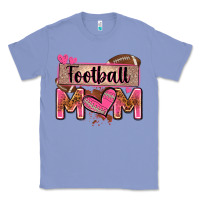 Colony Blue football mom with leopard Classic Tee - Zillion Design Studio