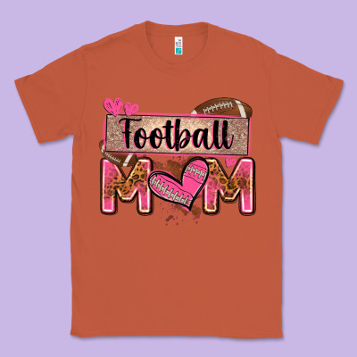 Football Mom With Leopard Classic Tee Designed By Zillion Design Studio