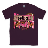 Plum football mom with leopard Classic Tee - Zillion Design Studio