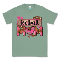 Sage football mom with leopard Classic Tee - Zillion Design Studio