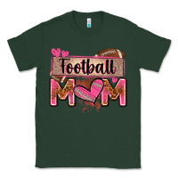 Sports Green football mom with leopard Classic Tee - Zillion Design Studio