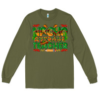 Army Green nacho average teacher Long Sleeve Tee - texasbilliewilder
