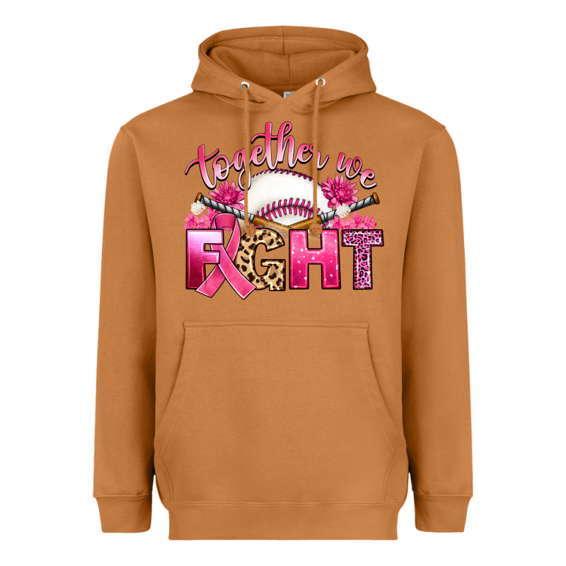 Breast Cancer Together We Fight With Baseball Heavyweight Hoodie by Artiststas | Teevron