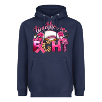 Navy breast cancer together we fight with baseball Heavyweight Hoodie - Artiststas
