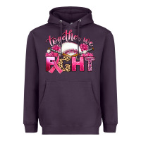 Plum breast cancer together we fight with baseball Heavyweight Hoodie - Artiststas