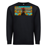 Doberman With Sunflowers License Plate Premium Sweatshirt | Teevron