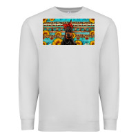 Dove Grey doberman with sunflowers license plate Premium Sweatshirt - Artiststas