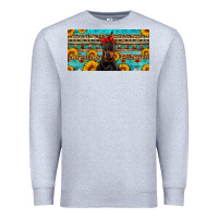Heather Grey doberman with sunflowers license plate Premium Sweatshirt - Artiststas