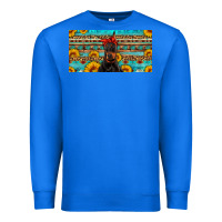 True Royal doberman with sunflowers license plate Premium Sweatshirt - Artiststas