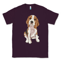 Plum beagle Classic Tee - RanaPortraitStore
