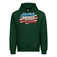Forest Green America america Urban Hoodie - NancyCooperArtShop
