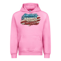 Fuchsia Pink America america Urban Hoodie - NancyCooperArtShop