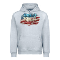 Heather Grey America america Urban Hoodie - NancyCooperArtShop