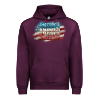 Mauve Wine America america Urban Hoodie - NancyCooperArtShop