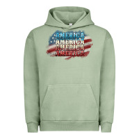 Pigment Oil Green America america Urban Hoodie - NancyCooperArtShop