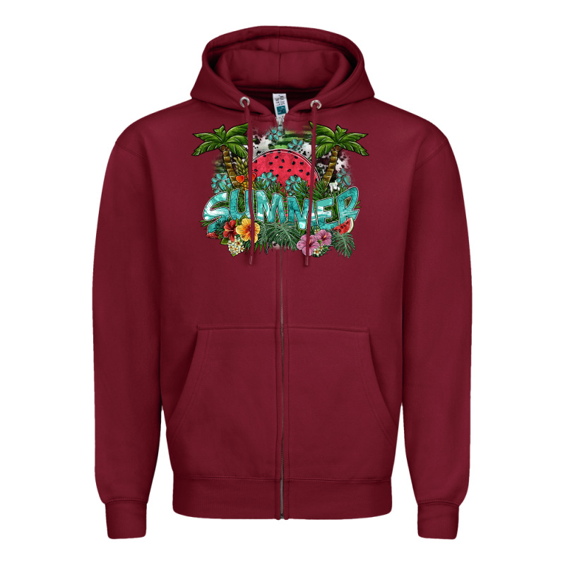 Summer Zipper Hoodie by SublimationCraftShop | Teevron