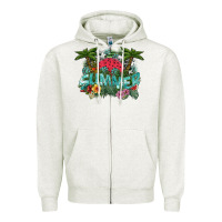 Oatmeal Heather summer Zipper Hoodie - SublimationCraftShop