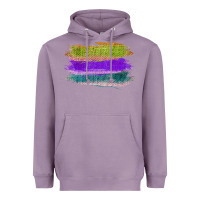 Lavender Green Purple Cyan Colored Triple Brush Strokes Heavyweight Hoodie - Bettercallsaul