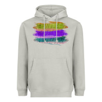 Moon Dust Green Purple Cyan Colored Triple Brush Strokes Heavyweight Hoodie - Bettercallsaul