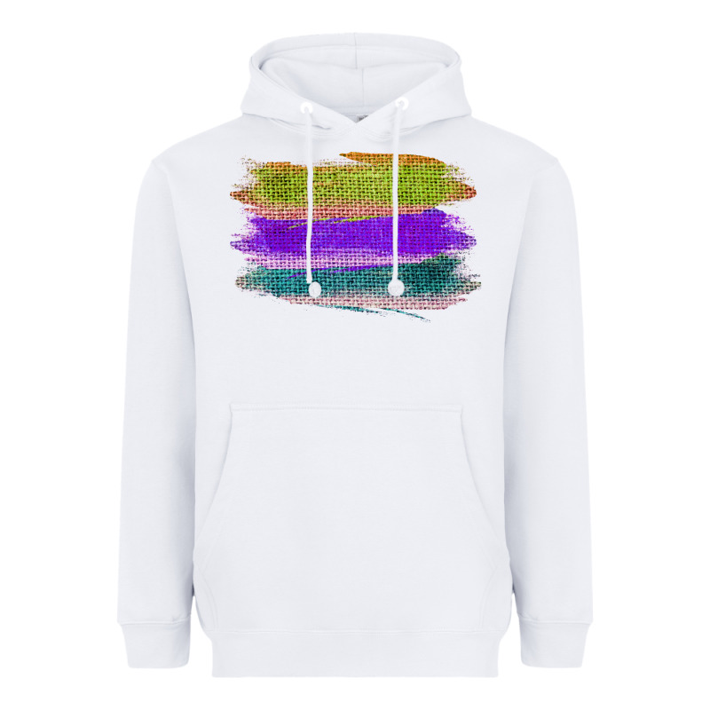 Green Purple Cyan Colored Triple Brush Strokes Heavyweight Hoodie by Bettercallsaul | Teevron