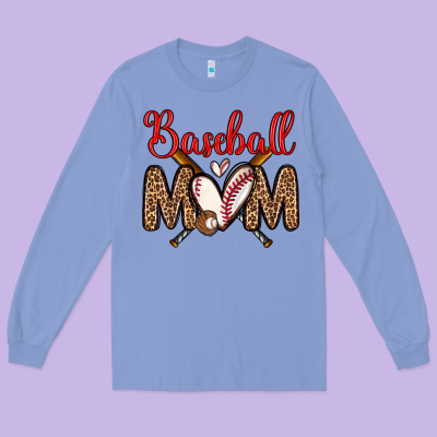 Baseball Mom Long Sleeve Tee Designed By Zillion Design Studio