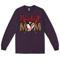 Plum baseball mom Long Sleeve Tee - Zillion Design Studio
