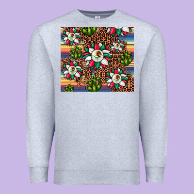 Sunflower Mexican Flag Tumbler Premium Sweatshirt Designed By Jahusdesignshop
