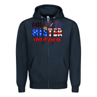 Navy little mister america Zipper Hoodie - Neo Western