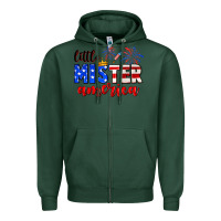 Sports Green little mister america Zipper Hoodie - Neo Western