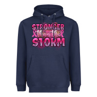 Navy stronger than the storm Heavyweight Hoodie - Artiststas