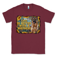 Burgundy life is better with a shepperd Classic Tee - RanaPortraitStore