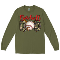 Army Green baseball dad Long Sleeve Tee - Zillion Design Studio