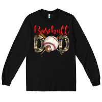Black baseball dad Long Sleeve Tee - Zillion Design Studio