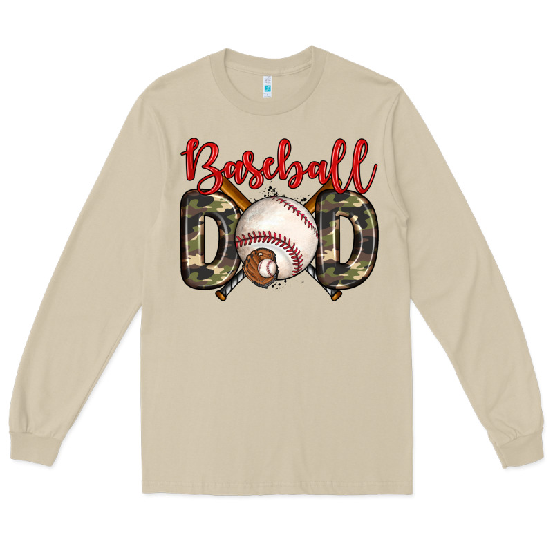 Baseball Dad Long Sleeve Tee by Zillion Design Studio | Teevron