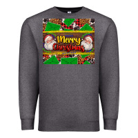 Charcoal Heather merry Christmas with Santa Claus Premium Sweatshirt - AdoDesignShop