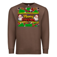 Chestnut merry Christmas with Santa Claus Premium Sweatshirt - AdoDesignShop
