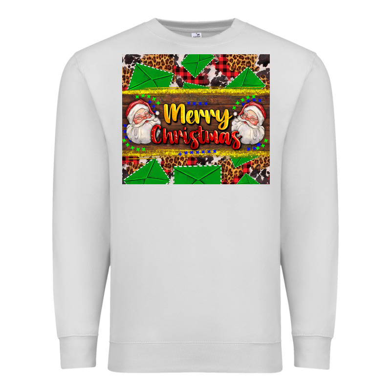 Merry Christmas With Santa Claus Premium Sweatshirt by AdoDesignShop | Teevron