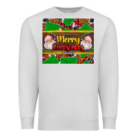 Dove Grey merry Christmas with Santa Claus Premium Sweatshirt - AdoDesignShop
