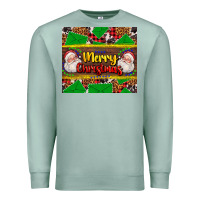 Seafoam merry Christmas with Santa Claus Premium Sweatshirt - AdoDesignShop