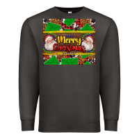 Smoke merry Christmas with Santa Claus Premium Sweatshirt - AdoDesignShop